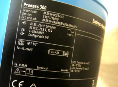 NEW Endress+Hauser 8F3B1H-UC33/142