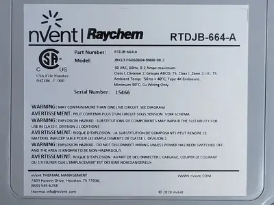 New | in-Stock NVENT RTDJB-664-A Misc Electrical & Power Parts British Columbia CA | Lenmark #253475