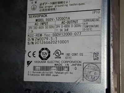 USED YASKAWA ELECTRIC SGDV120D01A