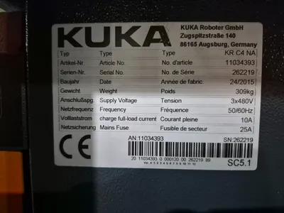 New | in-Stock 2015 KUKA KR16 L6-2 + KR C4 NA Robots Michigan US | iGAM Industrial Marketplace #1173935