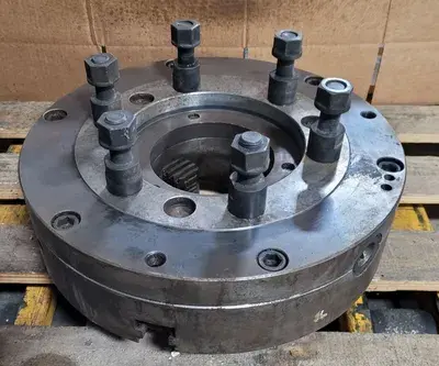 3 JAW CHUCK, LATHE, 15.75IN DIAMETER, 5-1/4IN THROUGH HOLE