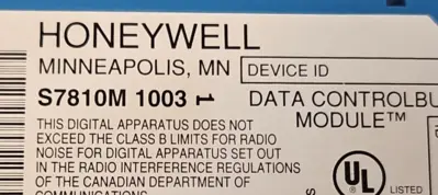 USED Honeywell HONEYWELL S7810M1003