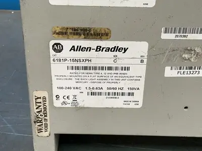 Used ALLENBRADLEY 6181P15NSXPH Automation Control (HMI) Ohio US | HGR 24 #1406385