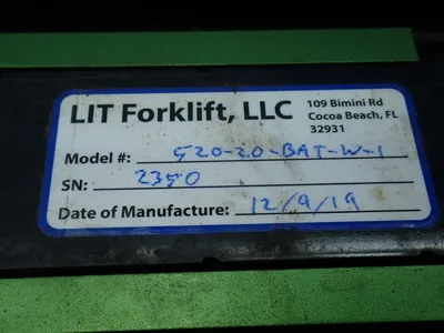 USED LIT FORKLIFT 52020BATW1