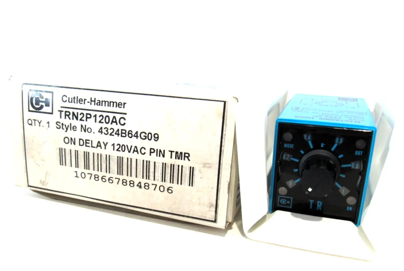 NEW CUTLER HAMMER TRN-2P-120AC TIME DELAY RELAY TRN2P120AC