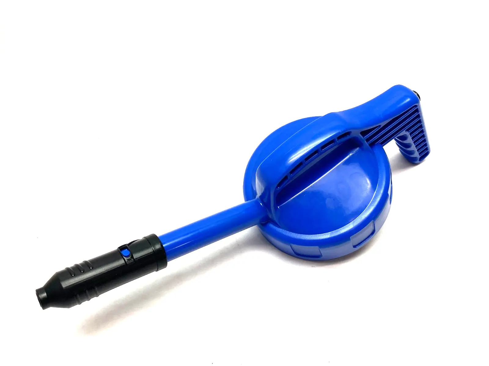 USED OILSAFE STRETCH SPOUT LID, BLUE