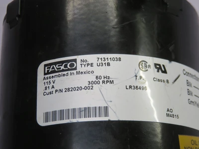 Used FASCO _UNKNOWN_ A.C. Motors Texas US | OCO Industrial #1601018