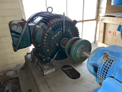 Nash SC3/5 Stainless Steel Liquid Ring Compressor with base and motor