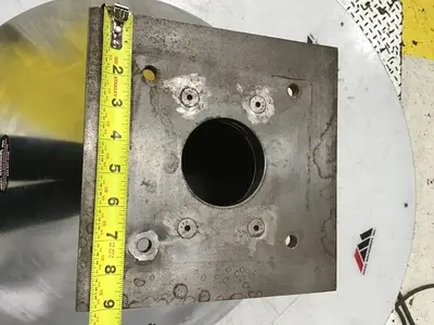 USED METAL FABRICATOR HOPPER