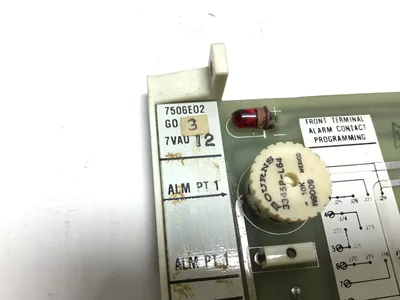 Westinghouse 75AU331/00 Front Terminal Alarm Contact Programming Board
