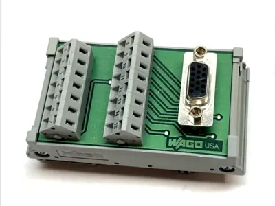 USED WAGO HI-DENSITY 15 PIN D-SUB CONNECTOR