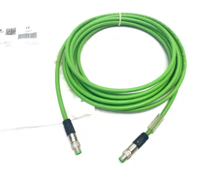 USED BECKHOFF DOUBLE ENDED ETHERCAT POWER CABLE M8 4-PIN