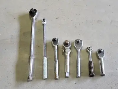 Assorted Ratchet 1/2" & 3/8" Drive, SA12AL, SA38A, 5266, 5249