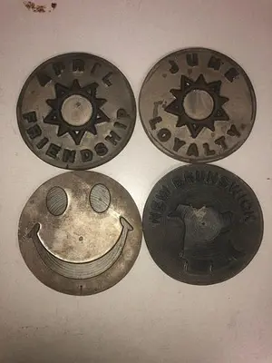 3445-700 Assorted Group Lot of 50 Antique Mixed Master Brocading Templates -Magnesium Metal Material