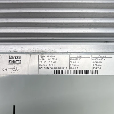 Used LENZE AC TECH SF4200 Variable Speed Drives Indiana US | J&J Industrial Supply #1540940