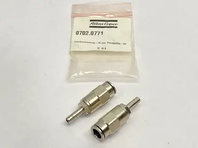 0702.0771 | Atlas Copco  Plug Connection 10 WIth Plug Sleeve 06 LOT OF 2 - New Other