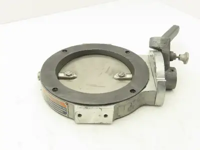 Patterson Kelley 6" Butterfly Valve 316SS Stainless Solids Flow 4-Bolt Wafer
