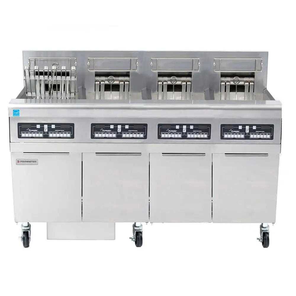 Frymaster FPRE414 Electric Fryer - (4) 50 Lb Vats, Floor Model, 208v/3ph