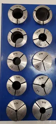USED HARDINGE 5C COLLET SET