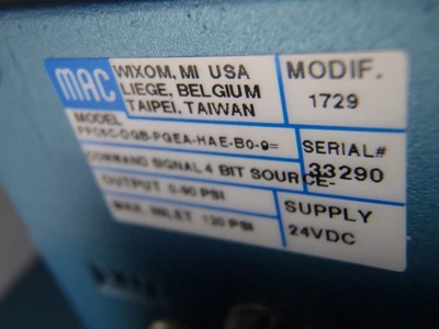 Used Mac Proportional Multi Pressure Pak Pump & Valve Parts Michigan US | Maverick Industrial Sales #1401400