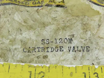 Western Enterprises SS-120M Cartridge Valve 1/4"NPT Male 6000 PSI