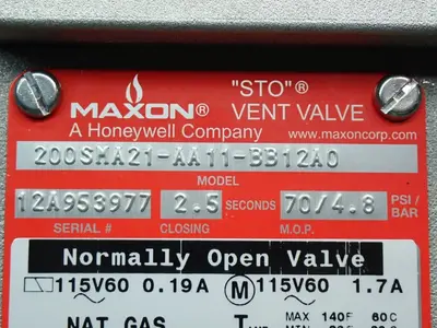 USED HONEYWELL MAXON 200SMA21AA11BB12A0