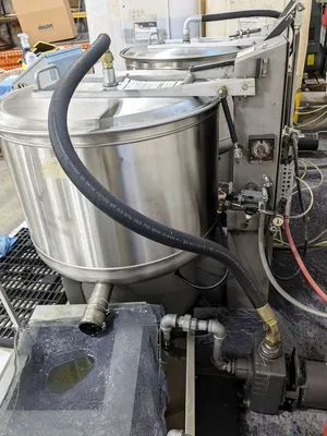 Bock GP-130 30 x 18 perforate basket centrifuge, 304SS.