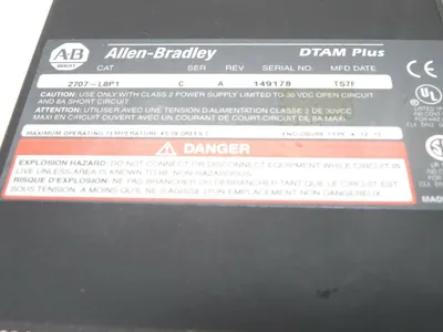 USED ALLEN BRADLEY 2707-L8P1 SERIES C REV A OPERATOR INTERFACE 2707L8P1
