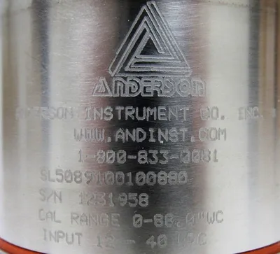 NEW ANDERSON SL5089100100880 LEVEL TRANSMITTER SL/SX 12-40VDC 0-88.0" WC
