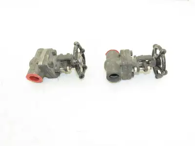 Ilshin 8A05-5 Steel Gate Valve 3/4" Socket Weld 1975psi Class 800  Lot of 2