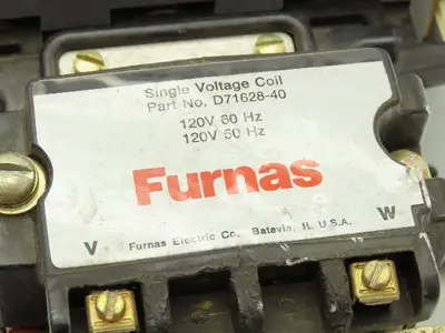 Furnas 40JB32AF NEMA 4 Motor Starter Contactor 135A 600VAC 3PH 100Hp 120V Coil