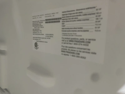 Used FRIGIDAIRE FREEZER ON TOP Refrigerators Michigan US | Miedema Asset Management Group #1322165