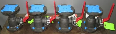 QTY. 4. KITZ CORPORATION 1-1/2 150 FLANGED WCB BAL...