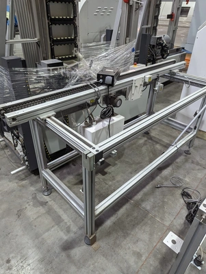 JOT Automation 2m Roller Edge Conveyor