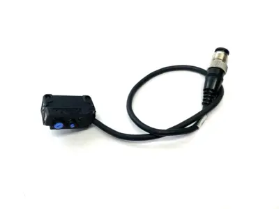 USED KEYENCE SQUARE DIFFUSE REFL. SENSOR M12 CONNECTOR TYPE WITH CABLE, NPN