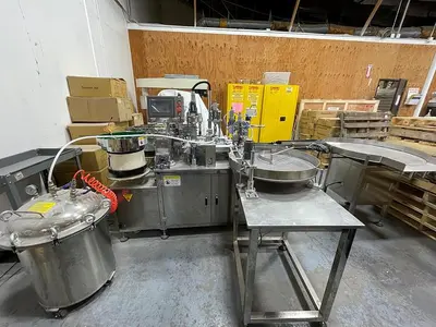 Filling Line, Bottles, Nail Polish, Filler, Brush and Cap Applicators, #5532789