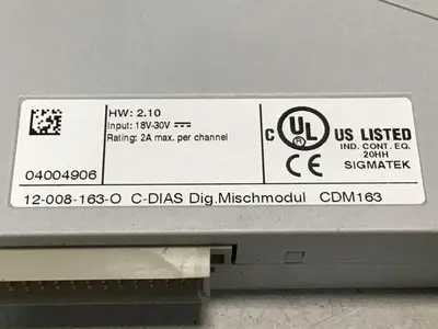 USED SIGMATEK 12-008-163-O CDM-163