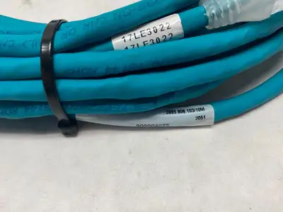 USED LUMBERG AUTOMATION DOUBLE ENDED ETHERNET CABLE 90004075