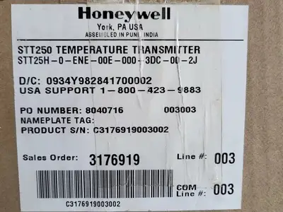 NEW HONEYWELL STT25H-0-ENE-00E-000-3DC-00-2J