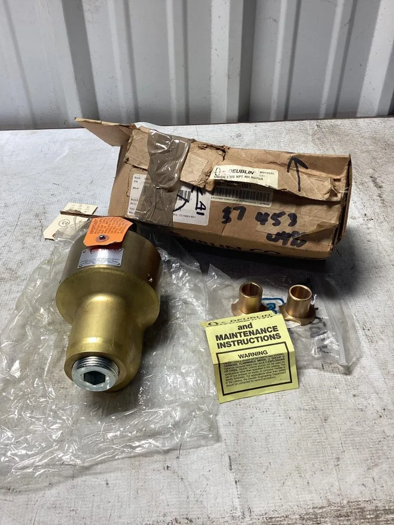 Deublin 1 1/2″ Union M314520; Brass NPT RH Rotor -NIB