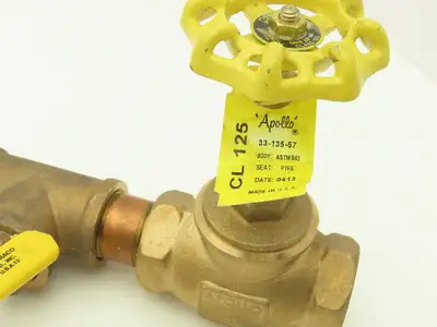 1"x 32" Stainless Braided Flex Hose 1"npt Globe Valve o2 Gauge Assembly