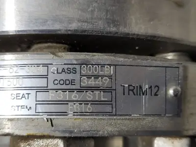 USED WILLIAMS VALVE CORPORATION S30F-62-304