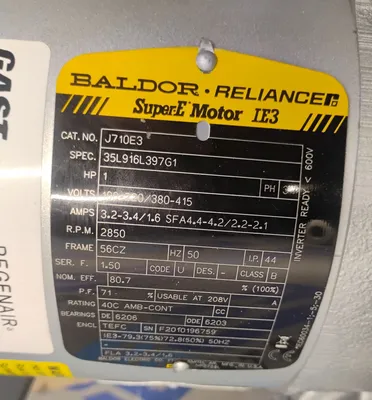BALDOR RELIANCE J10E3 Motors | ESS Industrial Equipment Sales (7)