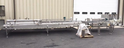 Multi-Conveyor Pressureless Combiner Single Filer Conveyor