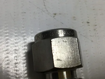 Parker 316N620 Stainless Steel Reducing Union Compression Tube Fitting(Lot of 2)