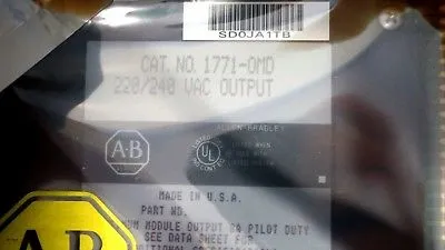NEW ALLEN BRADLEY 1771-OMD OUTPUT MODULE 1771OMD