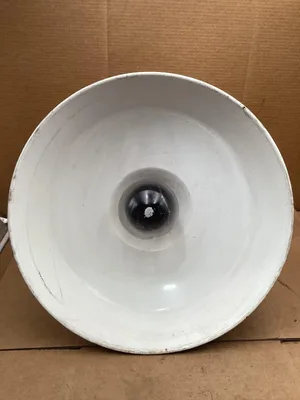 Vintage white Porcelain 18” Barn warehouse Light Shade