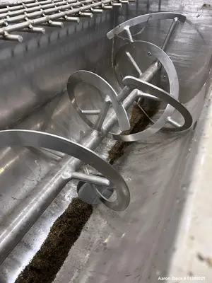 Used 45 Cubic Foot Ribbon Blender, Stainless Steel, 78" x 30" Trough with Drive