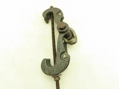 UFS No 1 Screw Beam Clamp 3/8" Rod 3"-6" Beam w/ Eye Nut