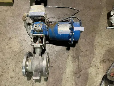 3.5" JAMESBURY QUADRA-POWR X METSO QPX2C/K20 100PSI V-BALL VALVE NELES S-54 W-26